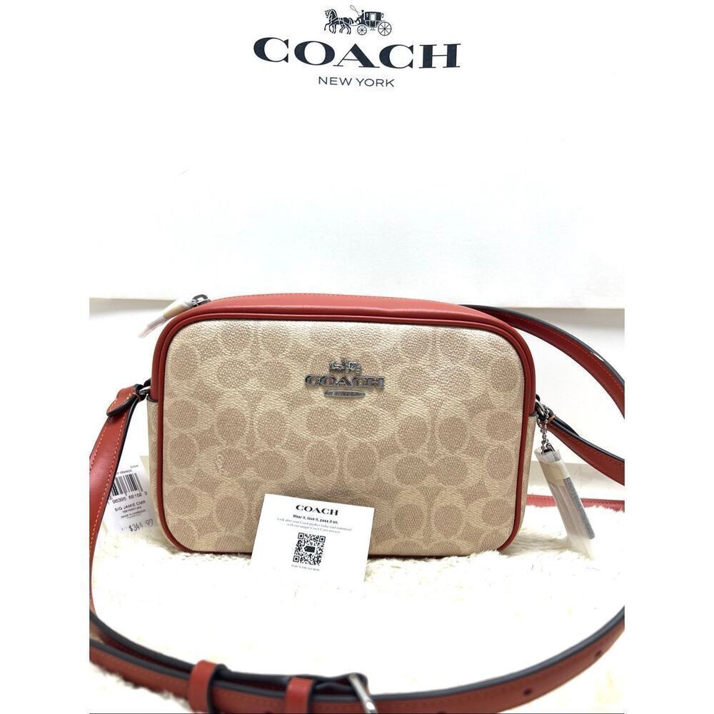 🔥🎁NWT! Coach Jamie Crossbody Handbag Sig Canvas Msrp:$350.00